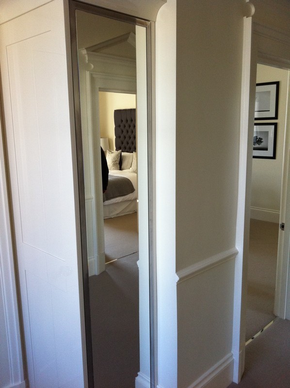 Full-length wardrobe mirror fitted in Walthamstow home