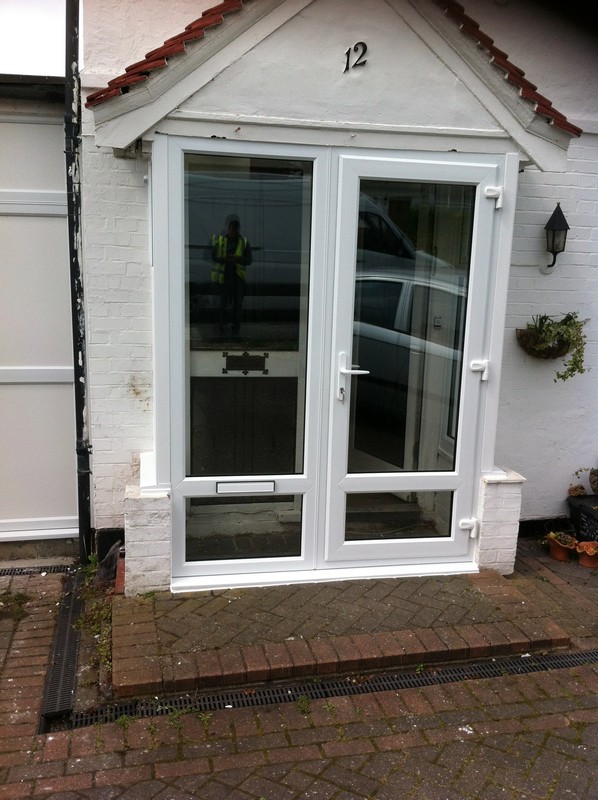 uPVC French doors fitted as front entrance in Walthamstow