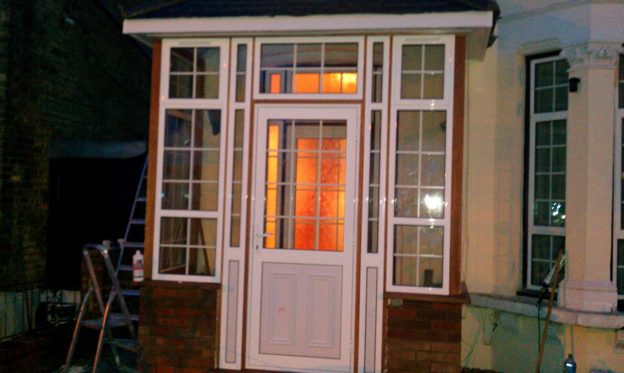 uPVC porch with Georgian bar glazing installed in Walthamstow
